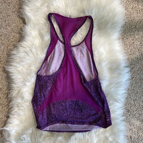 Nike workout tank Speckled Purple Muscle Tee size small s - Picture 4 of 4